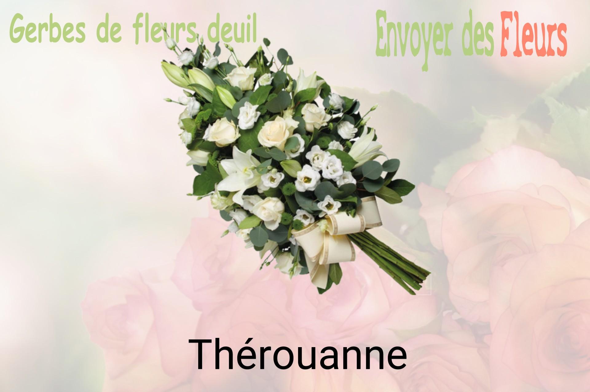 Gerbe de fleurs de deuil livrée à Thérouanne
